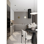 Кухонный гарнитур с фасадом в полоску Rainier Kitchen Set варинант исполнения - 4 | Loft Concept в Санкт-петербурге