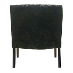 Полукресло с мягкой обивкой из жаккарда на 4-х ножках из массива березы Baroque Armchair black варинант исполнения - 2 | Loft Concept в Санкт-петербурге