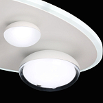 Потолочный светильник овальной формы белого цвета с 4-мя лампами Lunar Pebbles варинант исполнения - 8 | Loft Concept в Санкт-петербурге