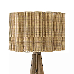Торшер с плетеным абажуром на основании в виде треноги Lamp with Wicker Lampshade варинант исполнения - 1 | Loft Concept в Санкт-петербурге
