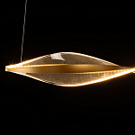 Люстра линейная с изогнутым плафоном Wave Line варинант исполнения - 7 | Loft Concept в Санкт-петербурге