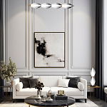 Настольная лампа светодиодная в сочетании двух разных фактур стекла Enchanting варинант исполнения - 3 | Loft Concept в Санкт-петербурге