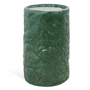 Керамический столик зеленый "Цилиндр"