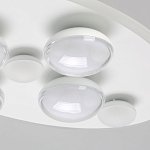 Потолочный светильник овальной формы белого цвета с 7-ю лампами Lunar Pebbles варинант исполнения - 5 | Loft Concept в Санкт-петербурге