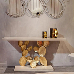 Консоль прямоугольная белая с основанием в виде кактуса Cactus варинант исполнения - 3 | Loft Concept в Санкт-петербурге