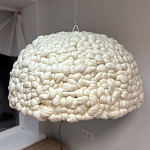 Вязаный подвесной светильник из шерсти Dome Wool Lamp  варинант исполнения - 2 | Loft Concept в Санкт-петербурге