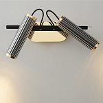 Бра с двумя цилиндрическими плафонами на магнитном креплении Bronze Concert варинант исполнения - 2 | Loft Concept в Санкт-петербурге