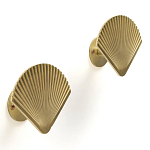 Комплект из 2-х настенных крючков из металла Shell Wall Hooks варинант исполнения - 1 | Loft Concept в Санкт-петербурге