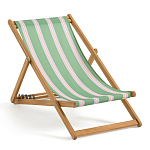 Шезлонг из акации и ткани Argentina варинант исполнения - 1 | Loft Concept в Санкт-петербурге