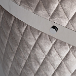 Стул серый велюровый со стеганной спинкой Focus on Convenience варинант исполнения - 3 | Loft Concept в Санкт-петербурге