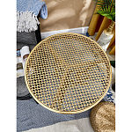 Столик приставной золотистый с орнаментом на столешнице Tanzania варинант исполнения - 8 | Loft Concept в Санкт-петербурге