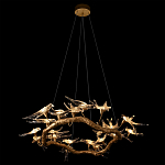 Люстра подвесная с прозрачными стеклянными птичками на ветвях Диаметр 100 см Serip Voa варинант исполнения - 5 | Loft Concept в Санкт-петербурге