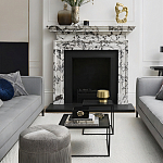 Комплект столиков с квадратными столешницами черные Black Table Combination варинант исполнения - 2 | Loft Concept в Санкт-петербурге