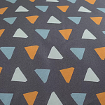 Постельное белье из сатина с принтом треугольники 150х200 см Triangular Dreams варинант исполнения - 3 | Loft Concept в Санкт-петербурге