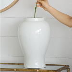 Ваза белая с крышкой однотонная Chinoiserie Ceramics варинант исполнения - 9 | Loft Concept в Санкт-петербурге