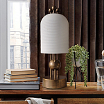 Настольная лампа в виде фонаря с белым фактурным абажуром Echoes of Light варинант исполнения - 3 | Loft Concept в Санкт-петербурге