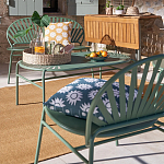 Зелёная скамья из стали Goodwin Metal Bench Green варинант исполнения - 7 | Loft Concept в Санкт-петербурге