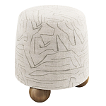 Пуф Wakonda ножки с деревянными шариками  варинант исполнения - 2 | Loft Concept в Санкт-петербурге