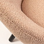 Кресло розовое с обивка из искусственного каракуля Iconic Creation варинант исполнения - 2 | Loft Concept в Санкт-петербурге