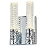 Бра с двумя плафонами Dew Drops Tube Duo Chrome Wall Lamp варинант исполнения - 1 | Loft Concept в Санкт-петербурге
