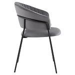 Стул в велюре серого цвета Horizon варинант исполнения - 3 | Loft Concept в Санкт-петербурге