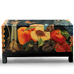 Комод чёрный с росписью Натюрморт Still life варинант исполнения - 1 | Loft Concept в Санкт-петербурге