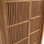 Шкаф из массива тика Okino Wood Cabinet варинант исполнения - 6 | Loft Concept в Санкт-петербурге