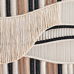 Художественный Гобелен из нитей Макраме Dunes Wall Art варинант исполнения - 2 | Loft Concept в Санкт-петербурге