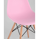 Пластиковый стул на ножках из массива бука Eames Pink варинант исполнения - 2 | Loft Concept в Санкт-петербурге