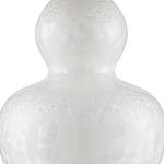 Настольная лампа фарфоровая с плиссированным конусовидным абажуром White Glaze варинант исполнения - 1 | Loft Concept в Санкт-петербурге