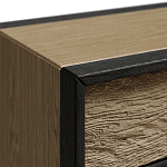 Комод 4 ящика с подсветкой на рельефном фасаде Warm Industrial варинант исполнения - 4 | Loft Concept в Санкт-петербурге