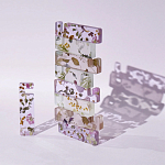 Подставка для телефона из эпоксидной смолы с цветами белая Epoxy Flowers Phone Stand White варинант исполнения - 5 | Loft Concept в Санкт-петербурге