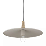 Подвесной светильник круглый в сочетании дерева и металла Space варинант исполнения - 3 | Loft Concept в Санкт-петербурге