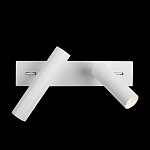 Бра с двумя цилиндрическими повортными спотами белого цвета Trumpet tube варинант исполнения - 7 | Loft Concept в Санкт-петербурге