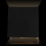 Уличный настенный светильник светодиодный формы куб черного цвета из металла Urban Minimalist варинант исполнения - 2 | Loft Concept в Санкт-петербурге