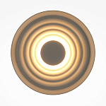 Бра круглое Soft Halo бежевый варинант исполнения - 2 | Loft Concept в Санкт-петербурге