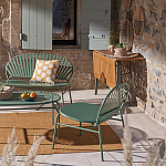 Зелёная скамья из стали Goodwin Metal Bench Green варинант исполнения - 9 | Loft Concept в Санкт-петербурге