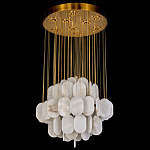 Люстра с овальными подвесками из натурального камня Spatial Composition варинант исполнения - 3 | Loft Concept в Санкт-петербурге