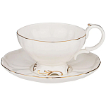 Чайный набор  белого цвета из фарфора на 6 персон 12 предметов Shine Porcelain варинант исполнения - 1 | Loft Concept в Санкт-петербурге