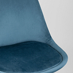 Стул с мягким велюровым сиденьем Arvika Blue варинант исполнения - 7 | Loft Concept в Санкт-петербурге