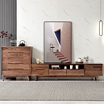 Тумба под телевизориз массива дерева TV Stand made of Walnut Wood варинант исполнения - 2 | Loft Concept в Санкт-петербурге