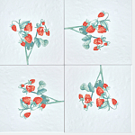 Плитка с узором Земляника варинант исполнения - 1 | Loft Concept в Санкт-петербурге