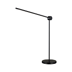 Настольная лампа черного цвета с круглым основанием и длинным прямым плафоном Trumpet tube варинант исполнения - 1 | Loft Concept в Санкт-петербурге