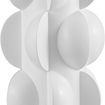 Настольная лампа белая с тканевым абажуром в форме цилиндра Morphing варинант исполнения - 1 | Loft Concept в Санкт-петербурге