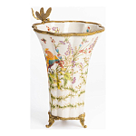 Ваза из фарфора с бронзовой стрекозой  Paradise Dragonfly варинант исполнения - 3 | Loft Concept в Санкт-петербурге