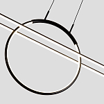 Светодиодная люстра Black LED Circle and Oval Lamp варинант исполнения - 6 | Loft Concept в Санкт-петербурге