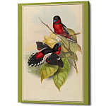 Постер на холсте с изображением птиц Blooming Birds Poster варинант исполнения - 4 | Loft Concept в Санкт-петербурге