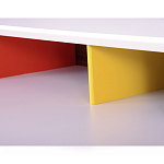 Письменный стол с 2-мя чёрными выдвижными ящиками и нишей с цветными разделителями Ballan варинант исполнения - 4 | Loft Concept в Санкт-петербурге