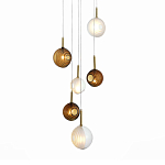 Люстра светодиодная с сферическими стеклянными плафонами Splatter варинант исполнения - 2 | Loft Concept в Санкт-петербурге