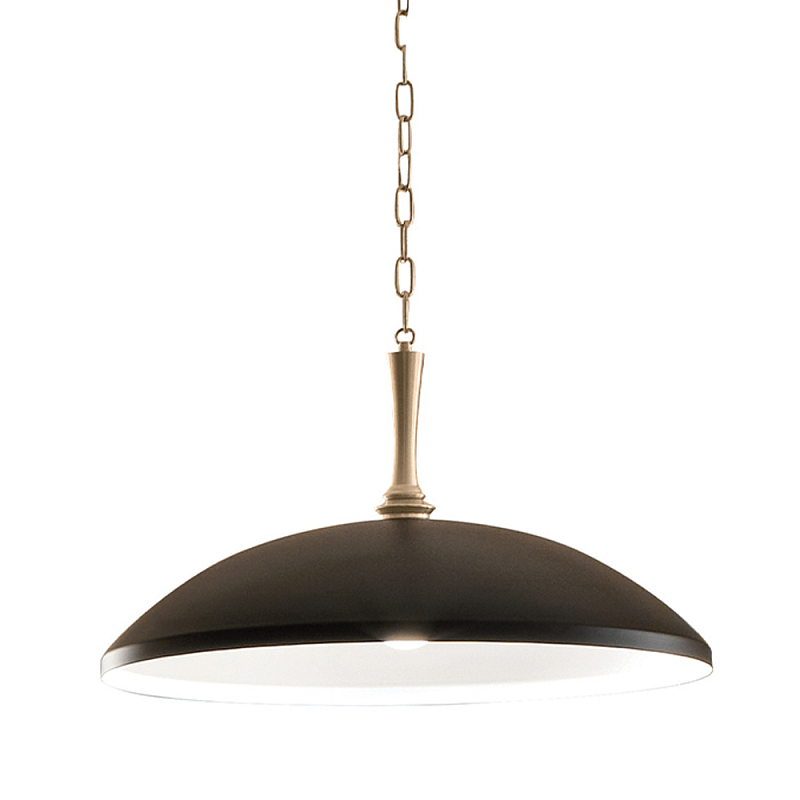 Подвесной светильник с широким куполообразным плафоном Kichler Бронза Белый Черный в Санкт-петербурге | Loft Concept 